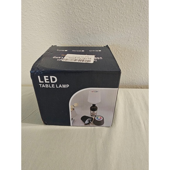 Unbranded Other - White LED Table Lamp USB Rechargeable 3 mode Bottle Light